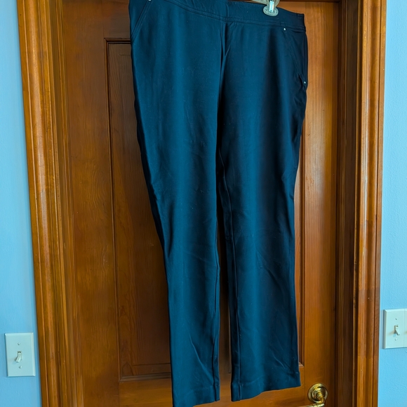 INC International Concepts Pants - Women's Navy Blue Knit Pants